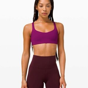 Lululemon Free to Be Sports Bra - Wild in Deep Fuchsia